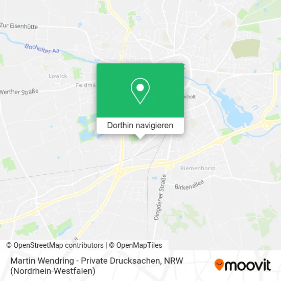 Martin Wendring - Private Drucksachen Karte