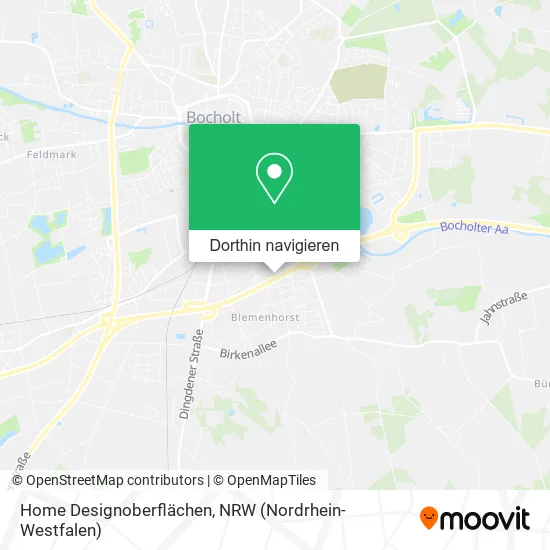 Home Designoberflächen Karte