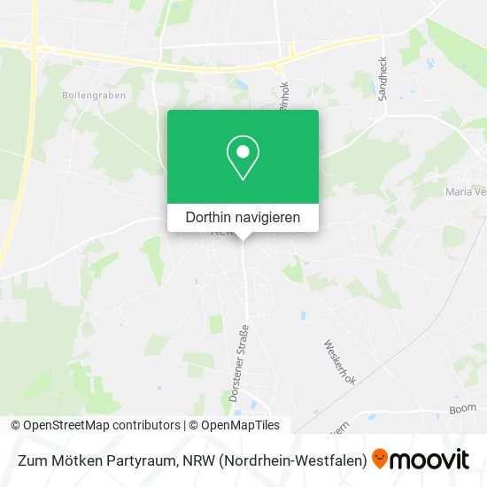 Zum Mötken Partyraum Karte