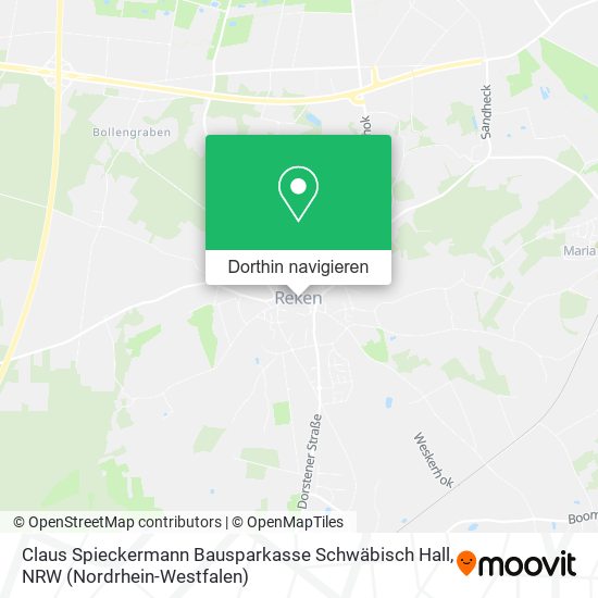 Claus Spieckermann Bausparkasse Schwäbisch Hall Karte