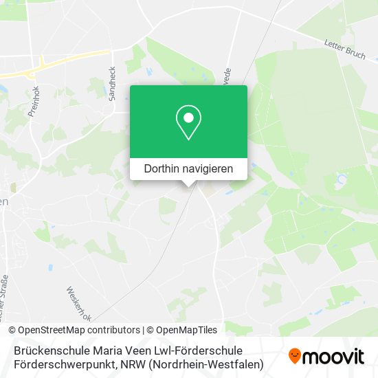 Brückenschule Maria Veen Lwl-Förderschule Förderschwerpunkt Karte