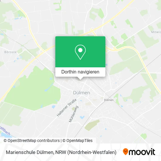 Marienschule Dülmen Karte