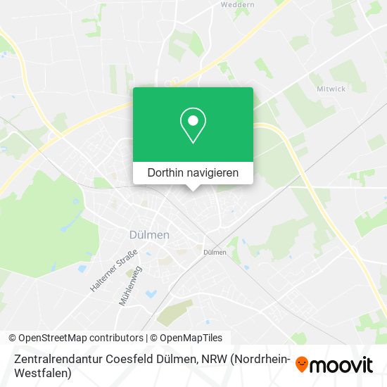 Zentralrendantur Coesfeld Dülmen Karte