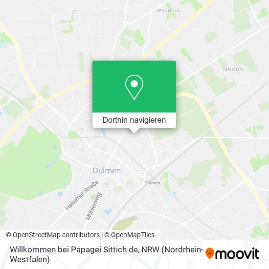 Willkommen bei Papagei Sittich de Karte