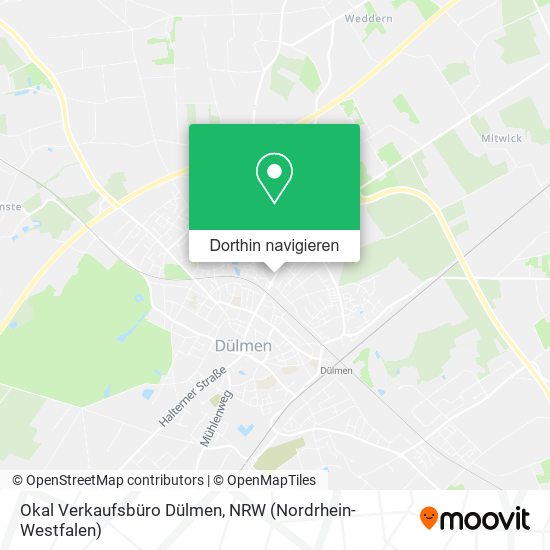 Okal Verkaufsbüro Dülmen Karte