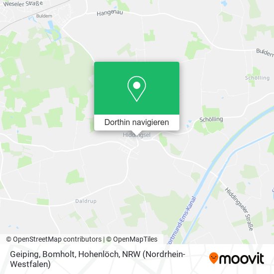 Geiping, Bomholt, Hohenlöch Karte