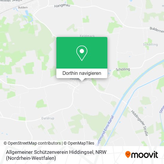 Allgemeiner Schützenverein Hiddingsel Karte
