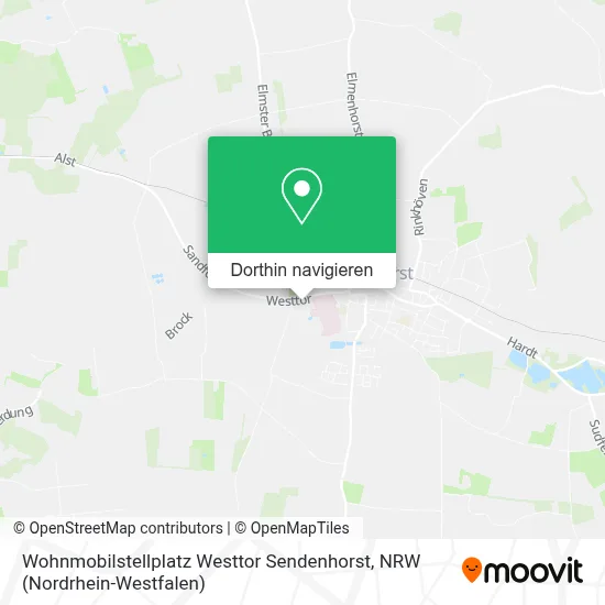 Wohnmobilstellplatz Westtor Sendenhorst Karte