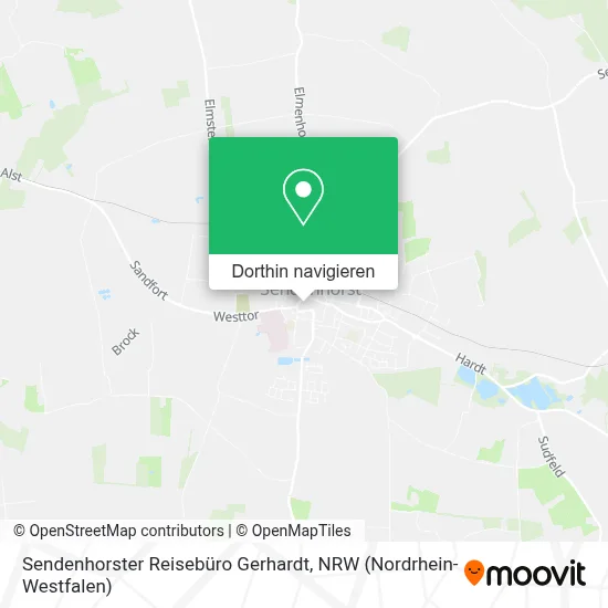Sendenhorster Reisebüro Gerhardt Karte