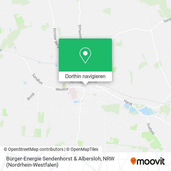 Bürger-Energie Sendenhorst & Albersloh Karte