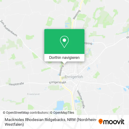 Macknoles Rhodesian Ridgebacks Karte