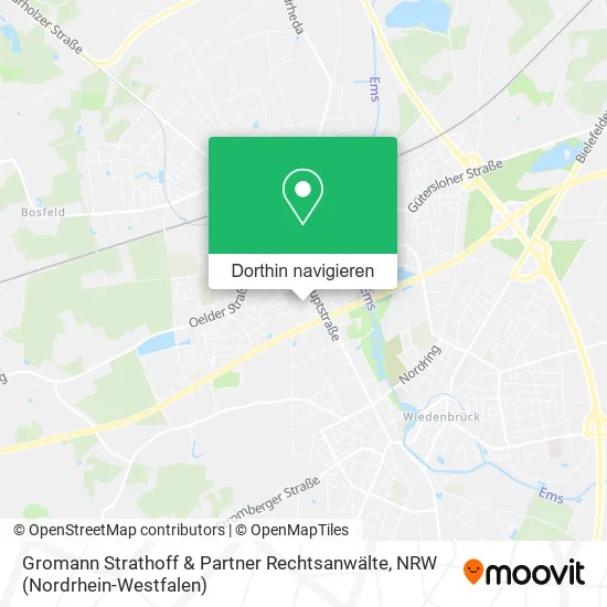 Gromann Strathoff & Partner Rechtsanwälte Karte