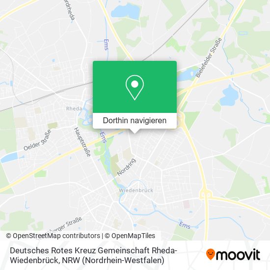 Deutsches Rotes Kreuz Gemeinschaft Rheda-Wiedenbrück Karte