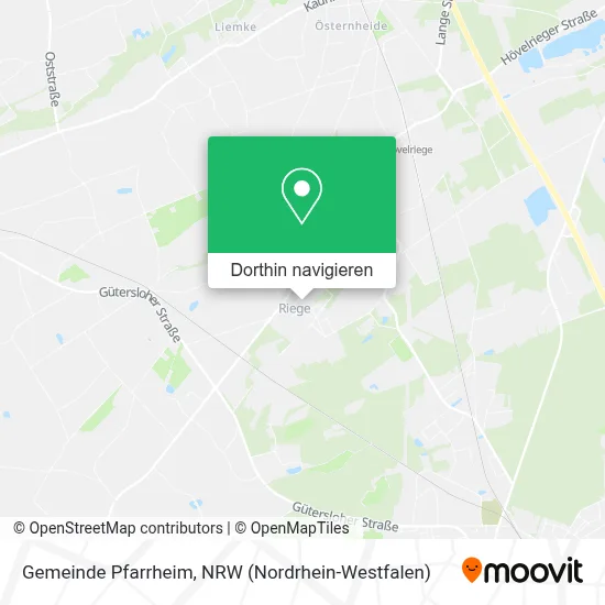 Gemeinde Pfarrheim Karte