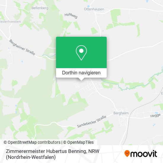 Zimmerermeister Hubertus Benning Karte
