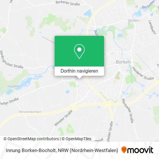 Innung Borken-Bocholt Karte