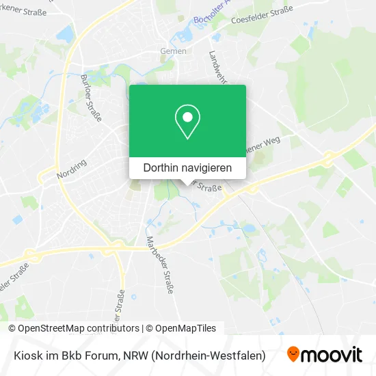 Kiosk im Bkb Forum Karte