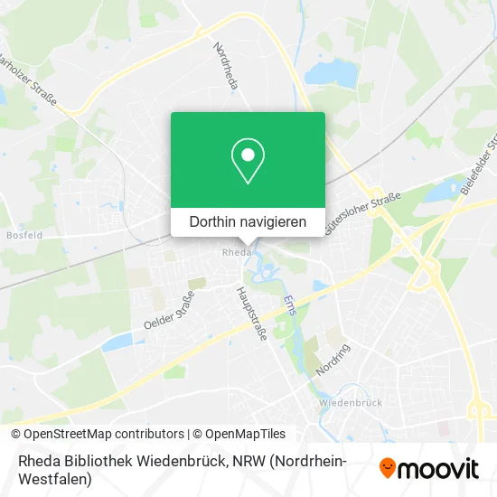 Rheda Bibliothek Wiedenbrück Karte