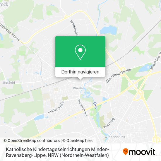 Katholische Kindertageseinrichtungen Minden-Ravensberg-Lippe Karte