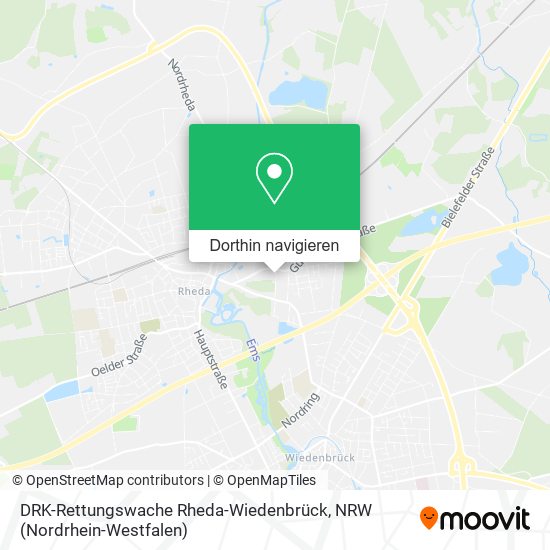 DRK-Rettungswache Rheda-Wiedenbrück Karte