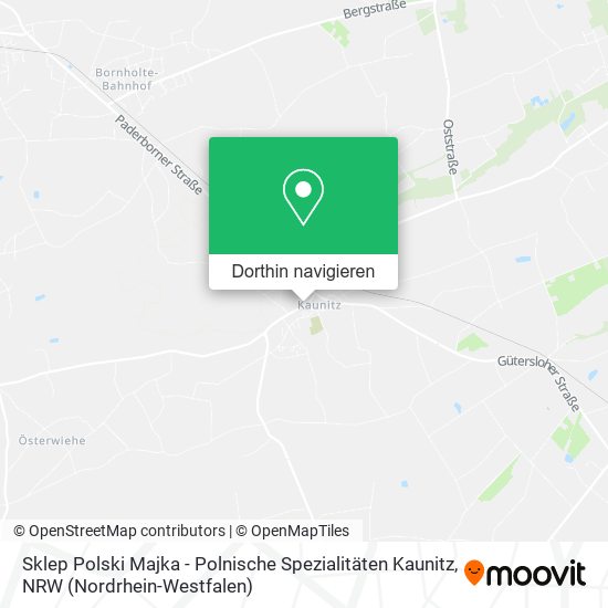 Sklep Polski Majka - Polnische Spezialitäten Kaunitz Karte