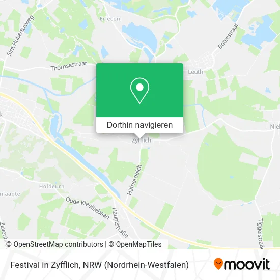 Festival in Zyfflich Karte