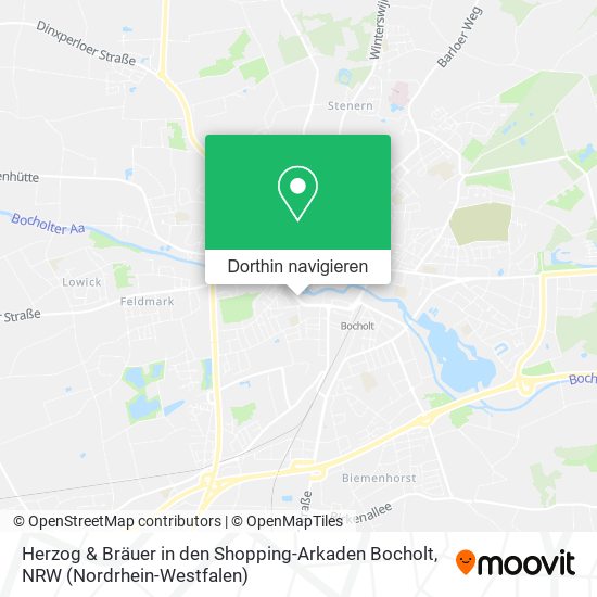 Herzog & Bräuer in den Shopping-Arkaden Bocholt Karte