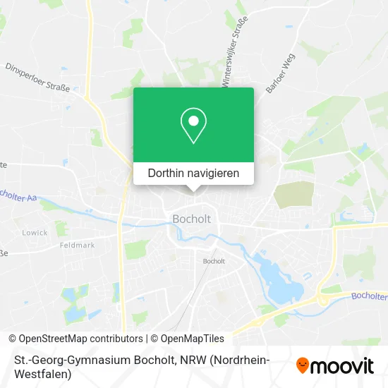 St.-Georg-Gymnasium Bocholt Karte