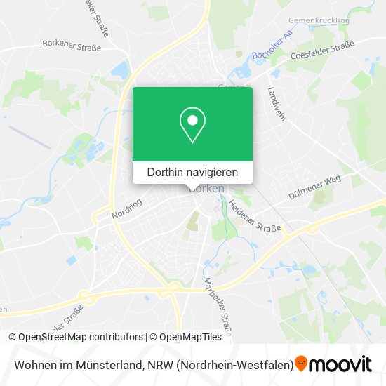 Wohnen im Münsterland Karte