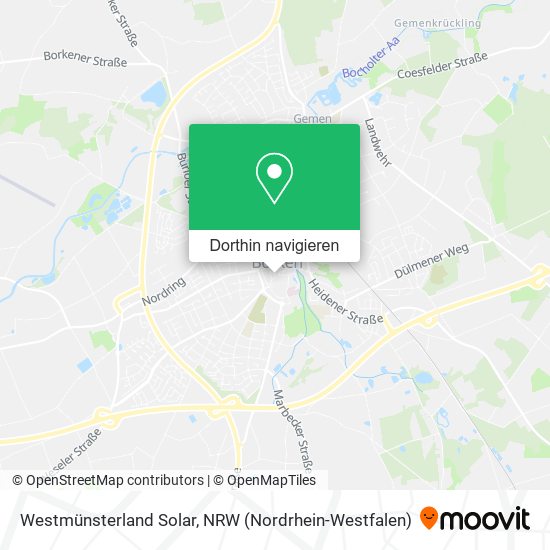 Westmünsterland Solar Karte