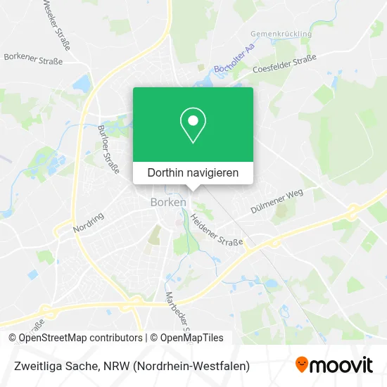 Zweitliga Sache Karte