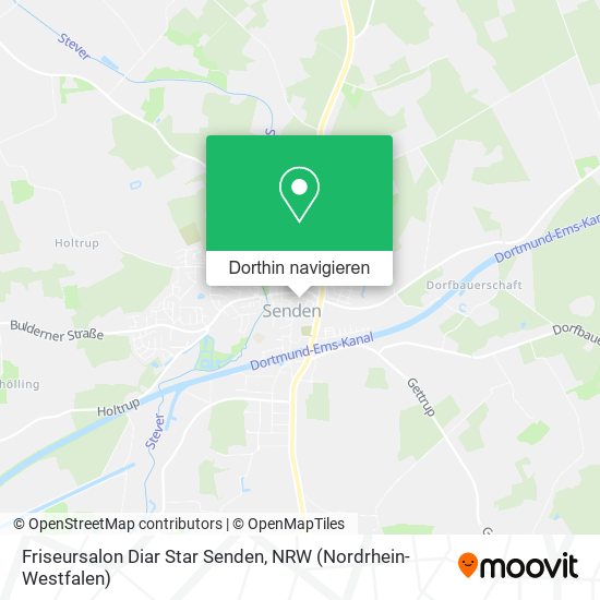 Friseursalon Diar Star Senden Karte