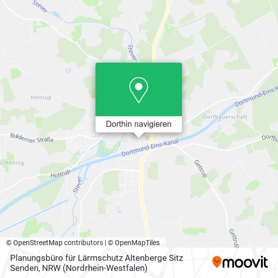 Planungsbüro für Lärmschutz Altenberge Sitz Senden Karte
