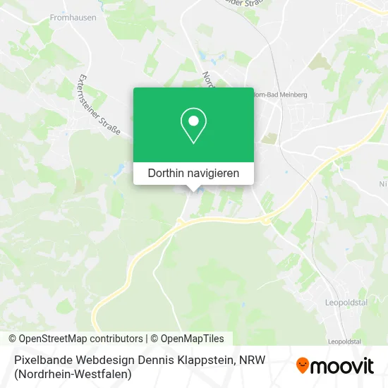 Pixelbande Webdesign Dennis Klappstein Karte