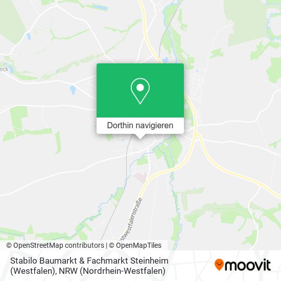 Stabilo Baumarkt & Fachmarkt Steinheim (Westfalen) Karte