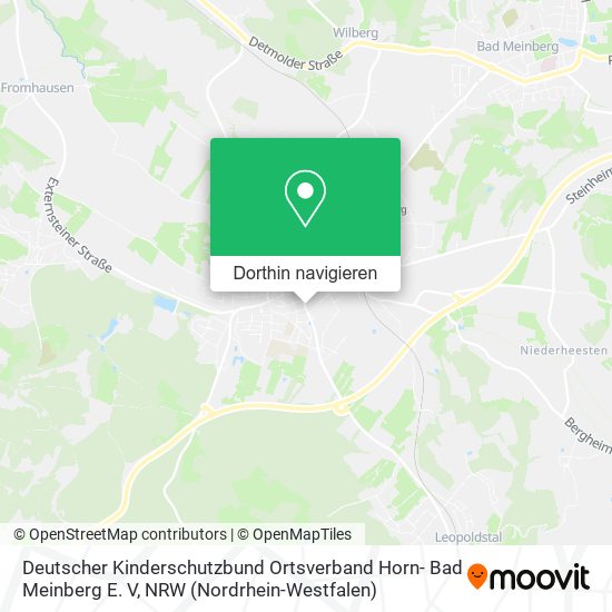 Deutscher Kinderschutzbund Ortsverband Horn- Bad Meinberg E. V Karte