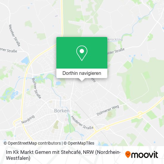 Im Kk Markt Gemen mit Stehcafé Karte