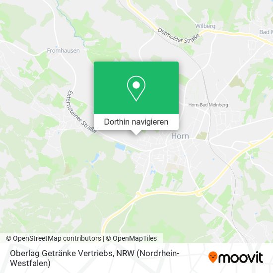 Oberlag Getränke Vertriebs Karte