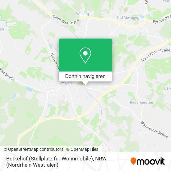 Betkehof (Stellplatz für Wohnmobile) Karte