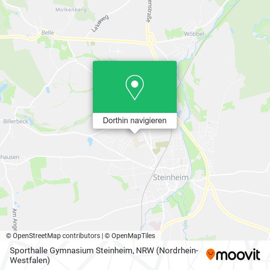 Sporthalle Gymnasium Steinheim Karte