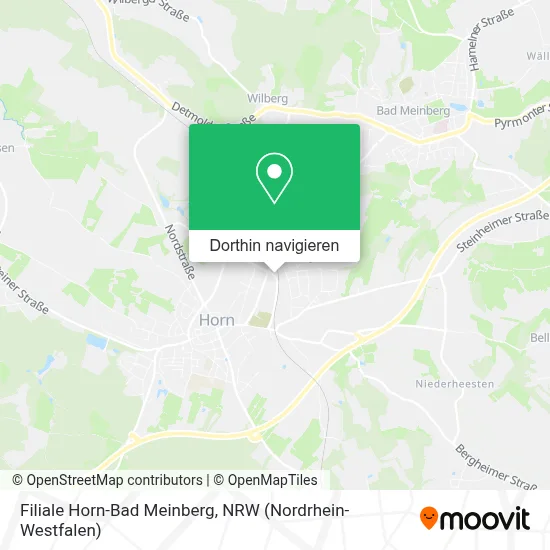 Filiale Horn-Bad Meinberg Karte