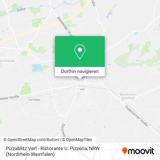 Pizzablitz Verl - Ristorante U. Pizzeria Karte
