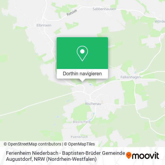Ferienheim Niederbach - Baptisten-Brüder Gemeinde Augustdorf Karte