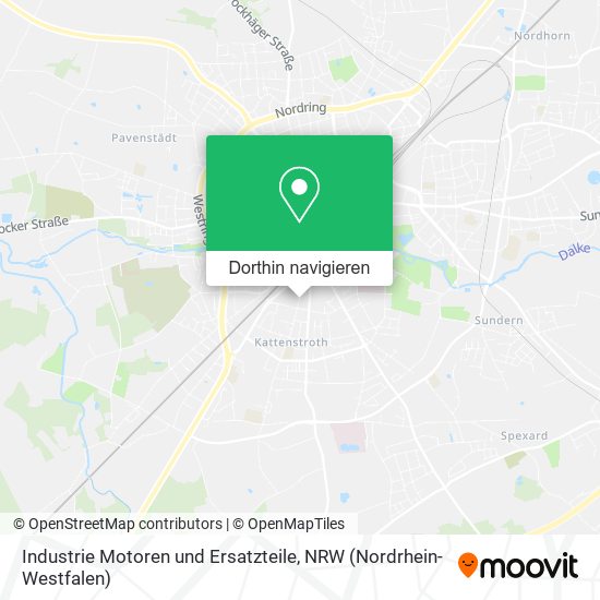Industrie Motoren und Ersatzteile Karte
