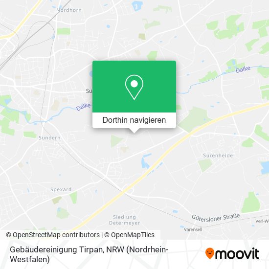 Gebäudereinigung Tirpan Karte