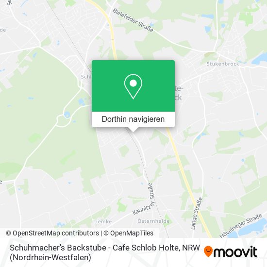 Schuhmacher's Backstube - Cafe Schlob Holte Karte