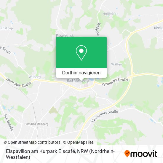Eispavillon am Kurpark Eiscafé Karte