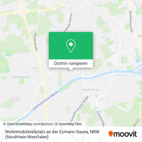 Wohnmobilstellplatz an der Eymann-Sauna Karte