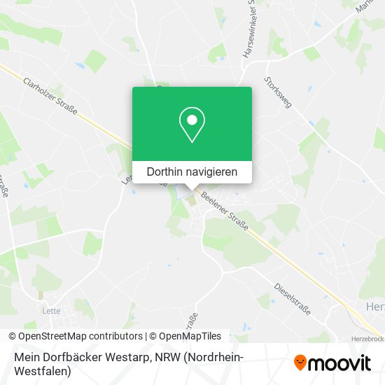 Mein Dorfbäcker Westarp Karte