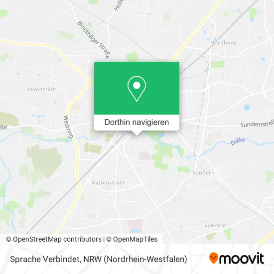 Sprache Verbindet Karte